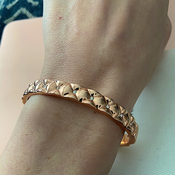 Kate Spade rose gold bangle bracelet. - Picture 2 of 5